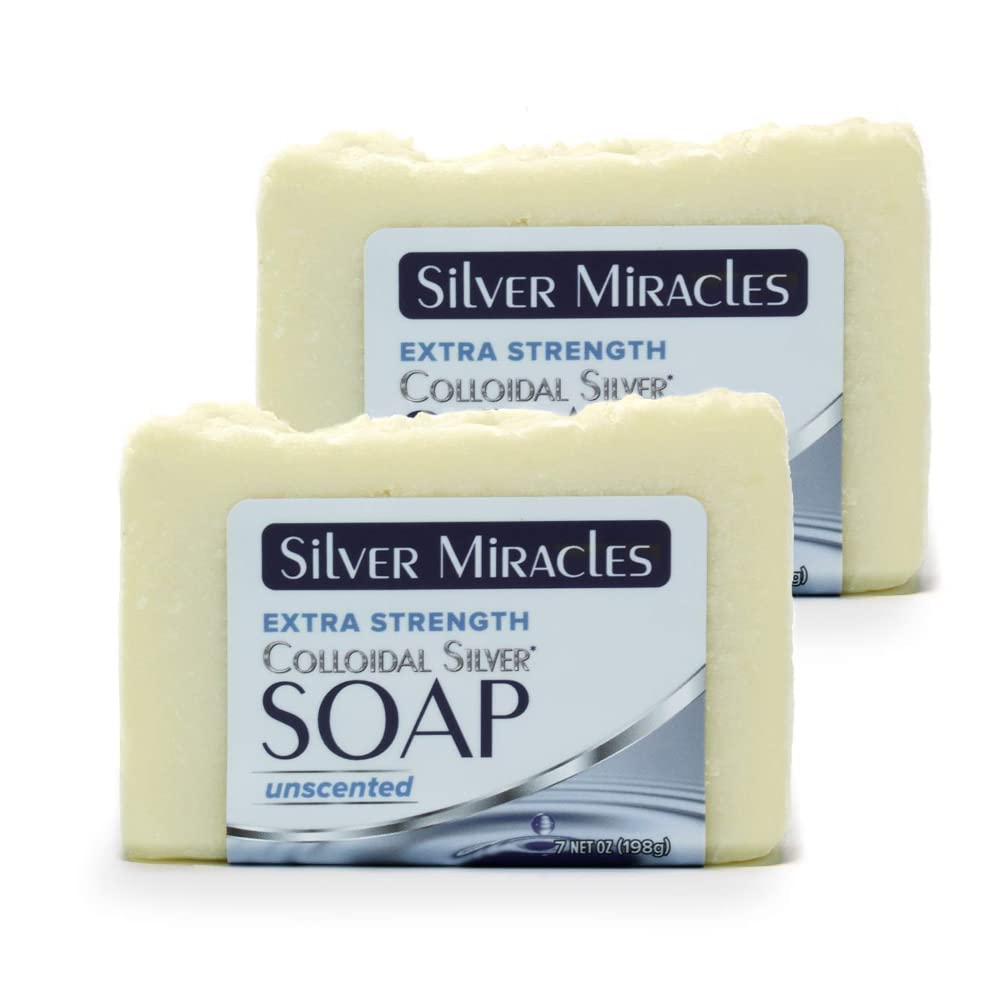 Savon Silver Miracles, barre rustique pour une peau douce et naturelle.