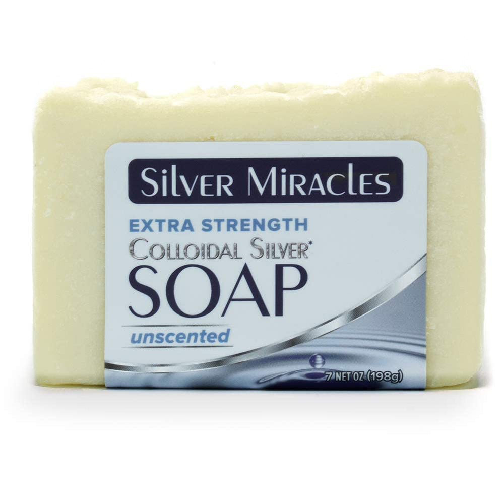Savon Silver Miracles, mousse douce et riche pour hydratation légère.