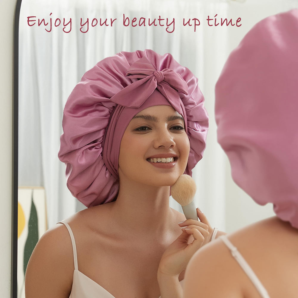 Simapu bonnet satin usage quotidien, idéal pour routine beauté