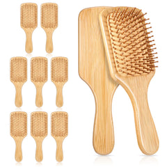 Brosse Simarro ensemble de 10 brosses en bambou pour démêlage en douceur.