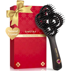 SIMETRA Brosse démêlante pour cheveux bouclés, démêlage doux et nourrissant des racines