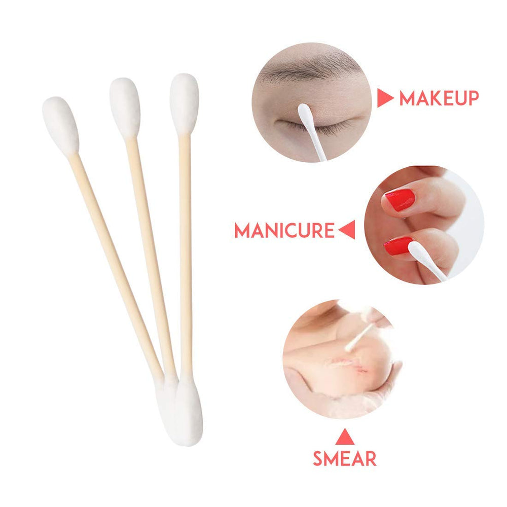 Simetufy coton-tiges biodégradables en bois, usage polyvalent pour soins et arts