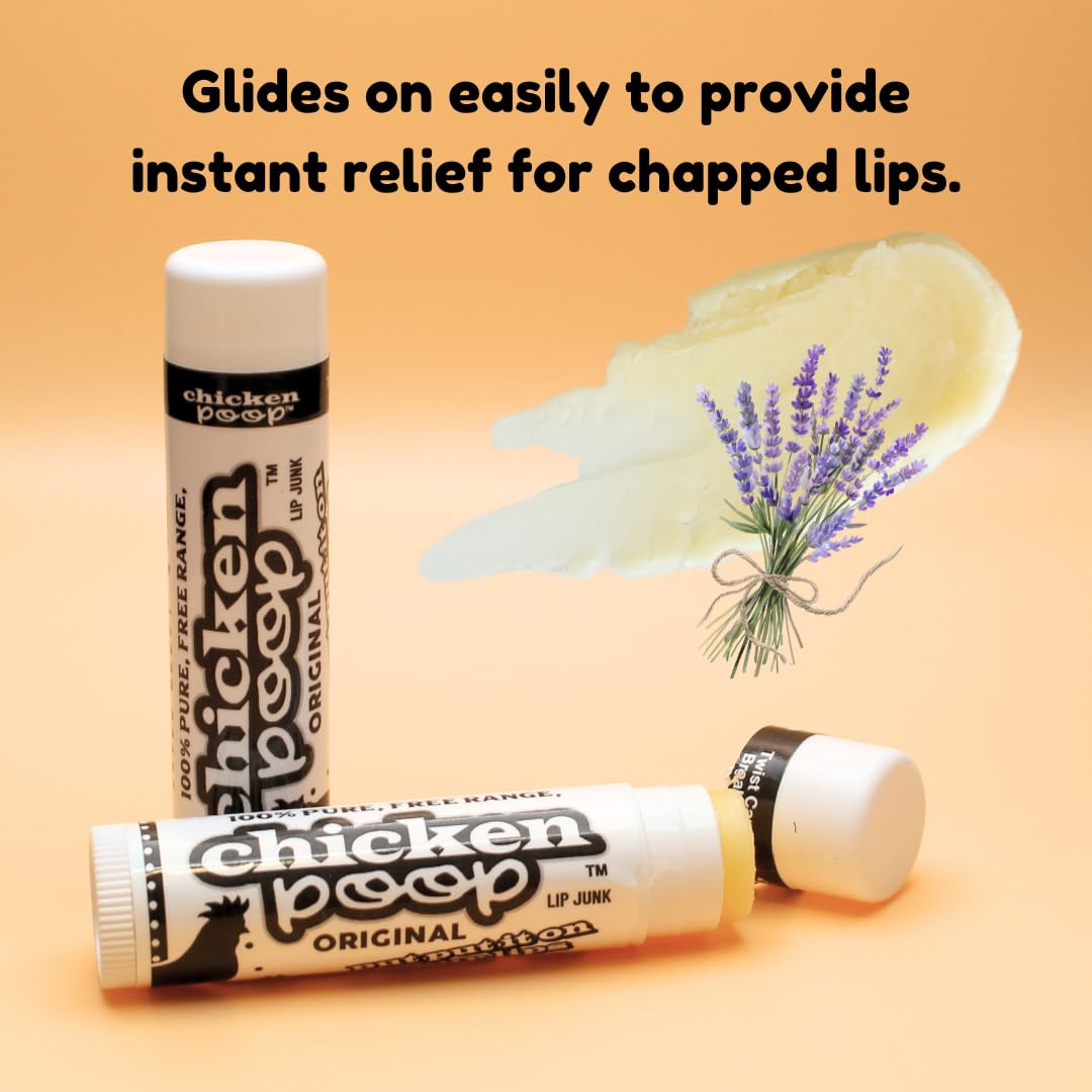 Simone Chickenbone baume lèvres Original – arôme lavande apaisant pour une routine relaxante.
