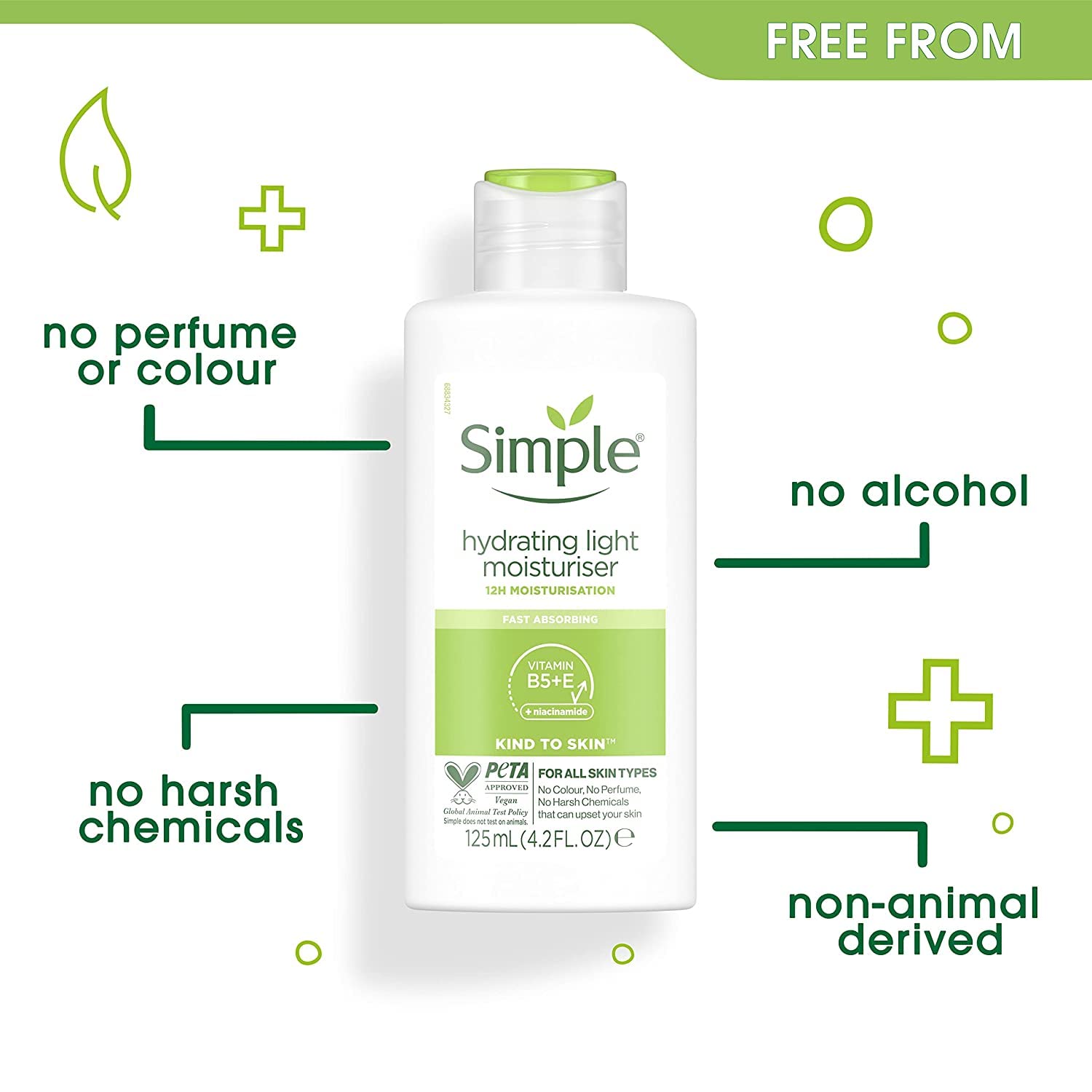 Application sur visage sensible pour une sensation de confort durable.