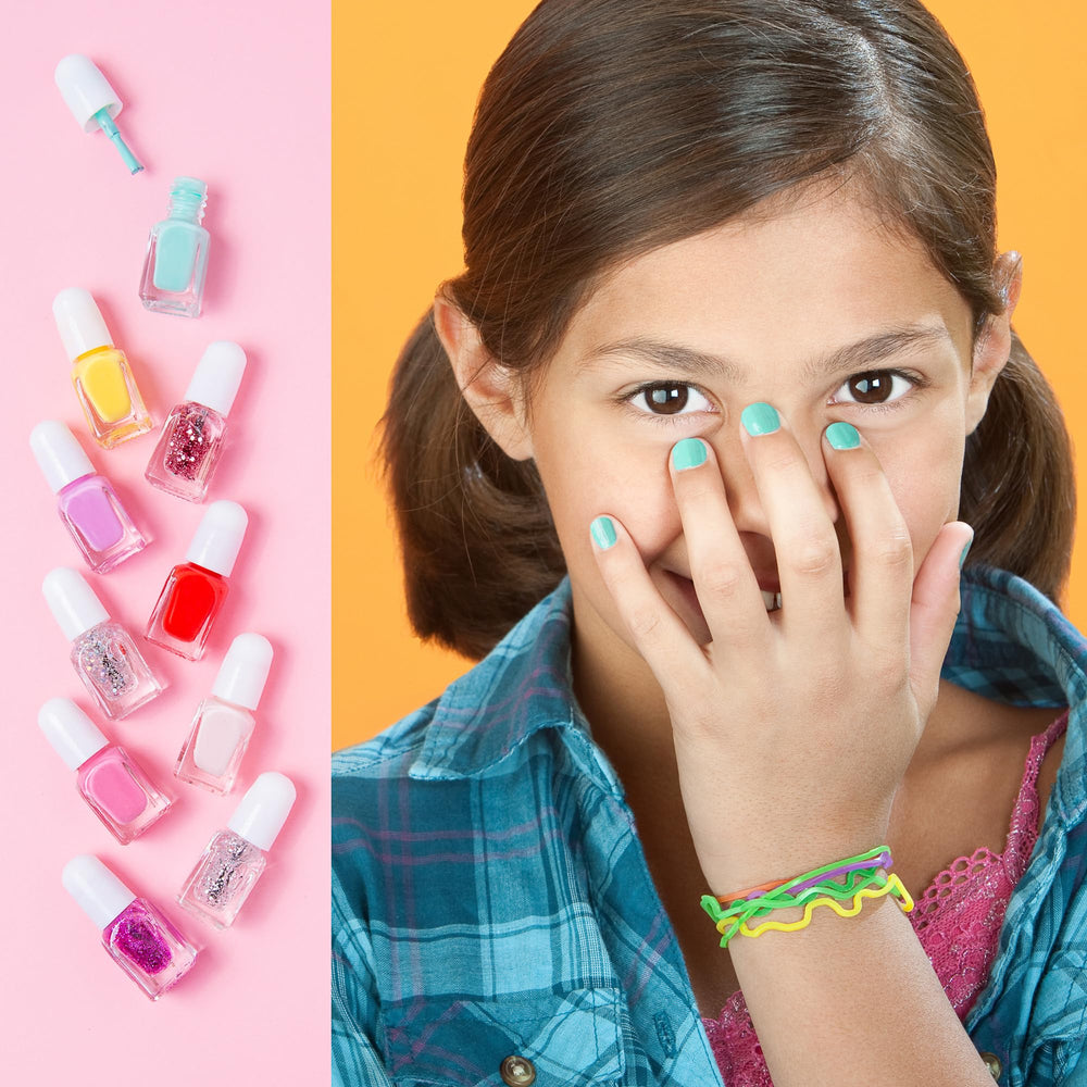 Ensemble mini-vernis SIMPLE PLEASURES, flacons assortis pour fêtes.
