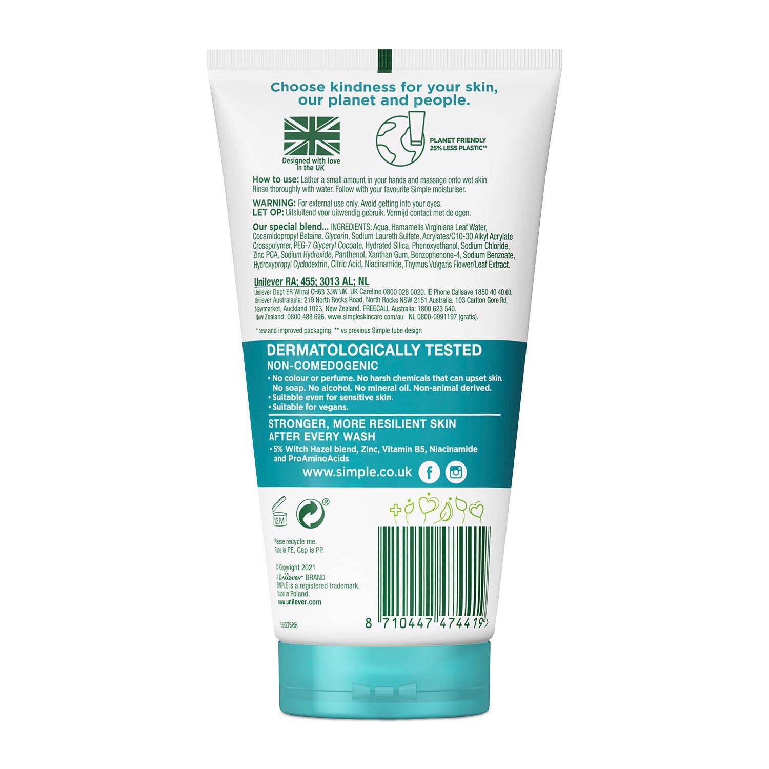 Simple purifiant quotidien — gel clair prêt à l’emploi