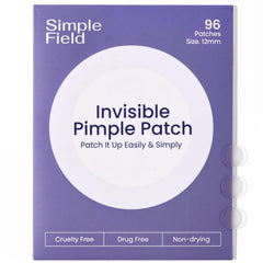 Patch hydrocolloïde invisible SimpleField pour boutons visage 12 mm.