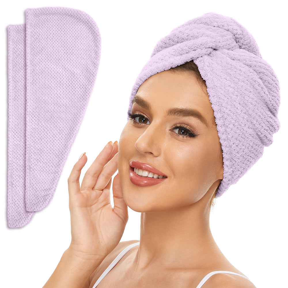 Serviette microfibre SimpleField pour cheveux, absorption rapide et douceur.