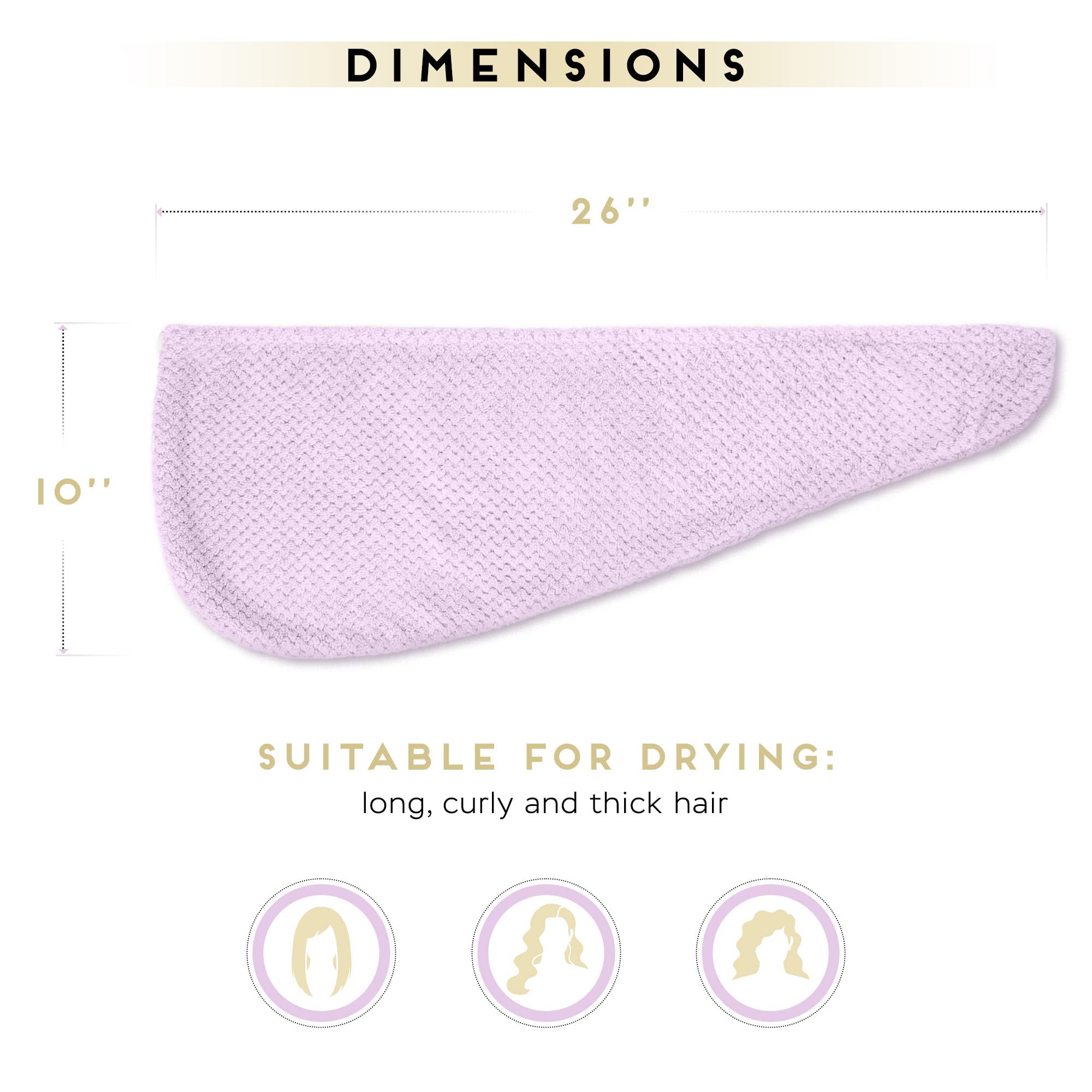 Taille standard 26 x 10 pouces, facile à porter pour tous les styles.