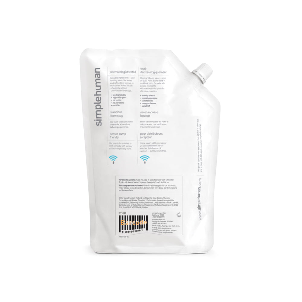 Pompe Simplehuman : dosage précis, pas de débordement.