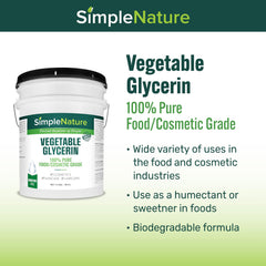 Glycérine végétale SimpleNature claire dans le flacon, usage cosmétique maison