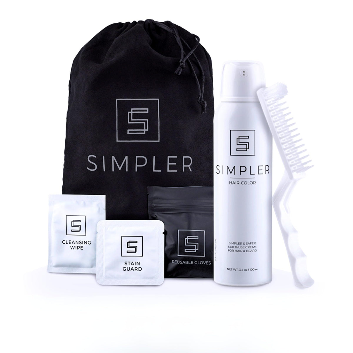 SIMPLER HAIR COLOR – application-brosse: application précise et sans coulures.