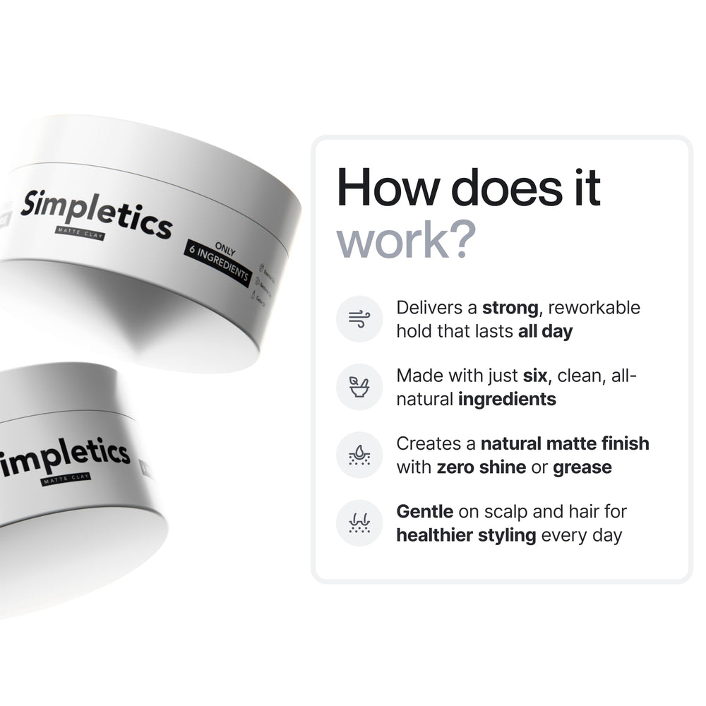 Simpletics argile capillaire vanille — sans parabènes et sans sulfates, soin pur