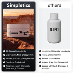 Simpletics argile capillaire vanille — structure ferme et flexibilité naturelle