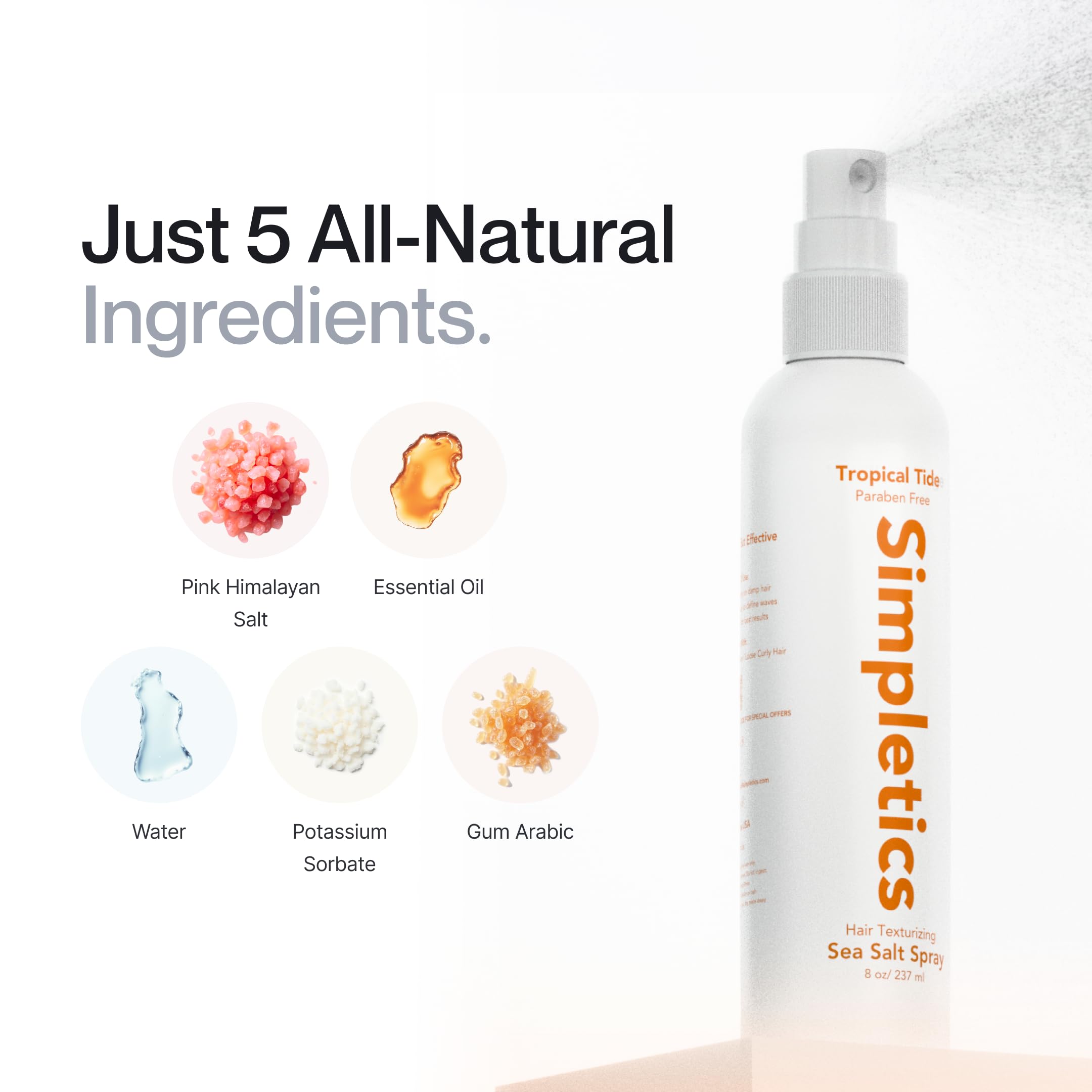 Simpletics effet plage vanille: parfum agréable et fini texturé sans lourdeur.