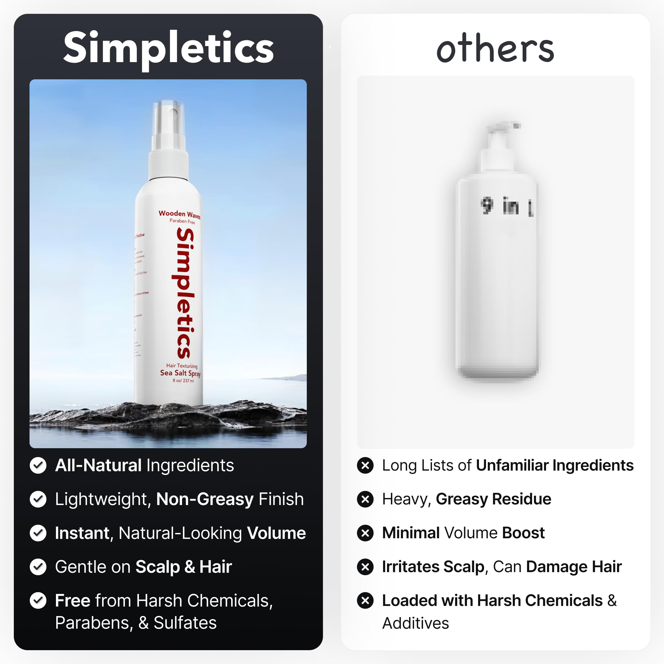 Simpletics senteur vanille spray cheveux: parfum doux et usage facile.