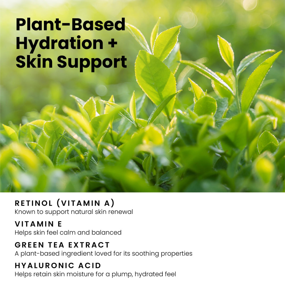Crème végan Simplified Skin Retinol visage, nourrissante et douce.