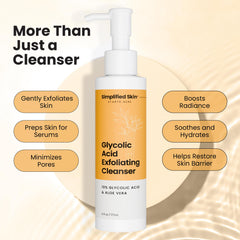 Simplified Skin application-visage, massage délicat pour exfoliation douce.