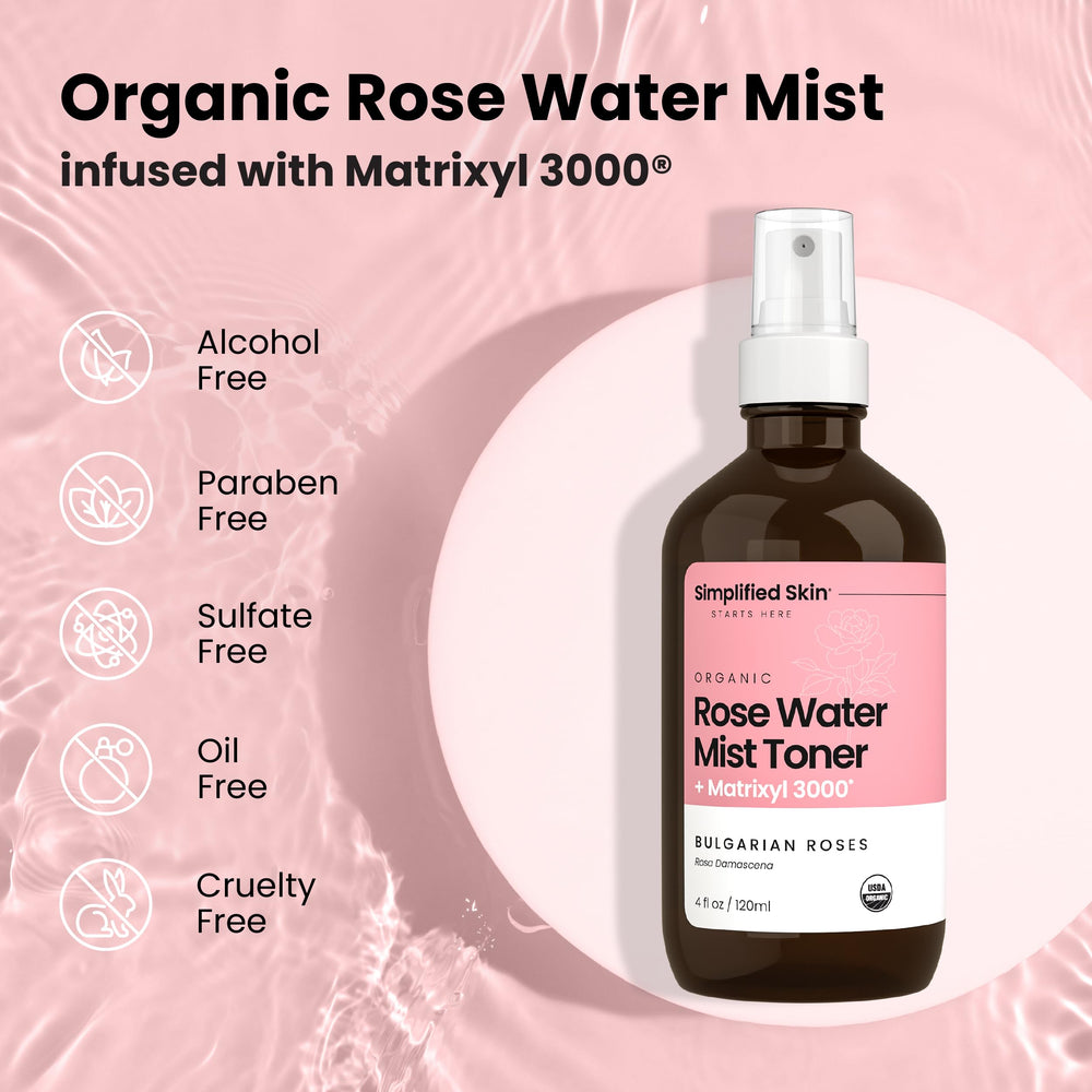 Tonique quotidien rose sans alcool, douceur adaptée à tous types de peau.