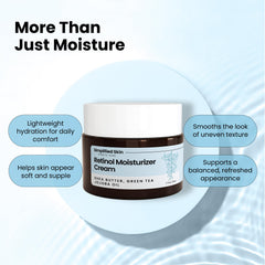 Soin nocturne Simplified Skin Retinol, peau plus ferme au réveil.