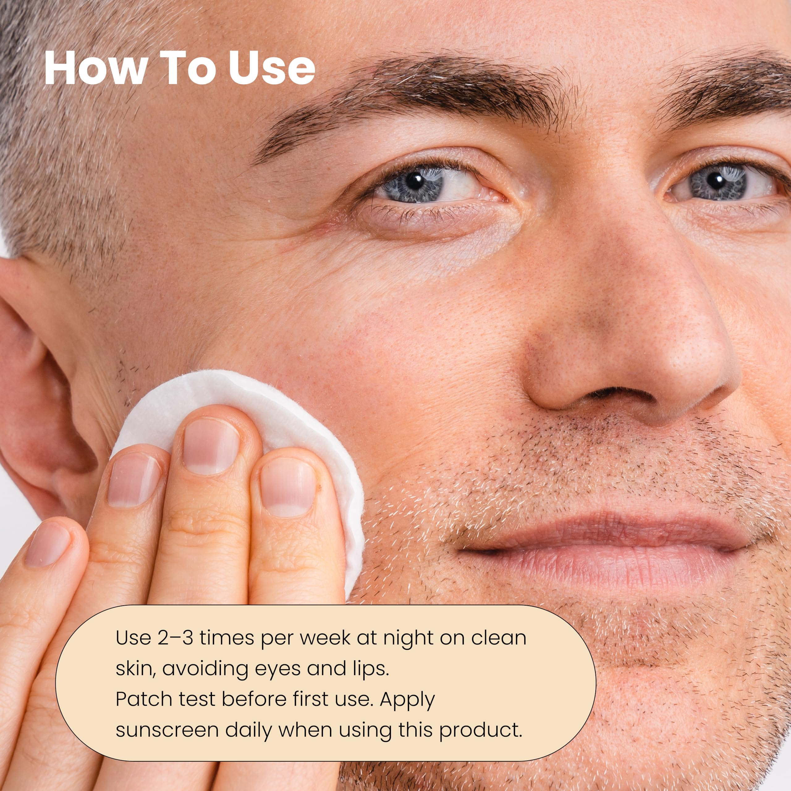 Visage après application du tonique Simplified Skin, peau lumineuse.