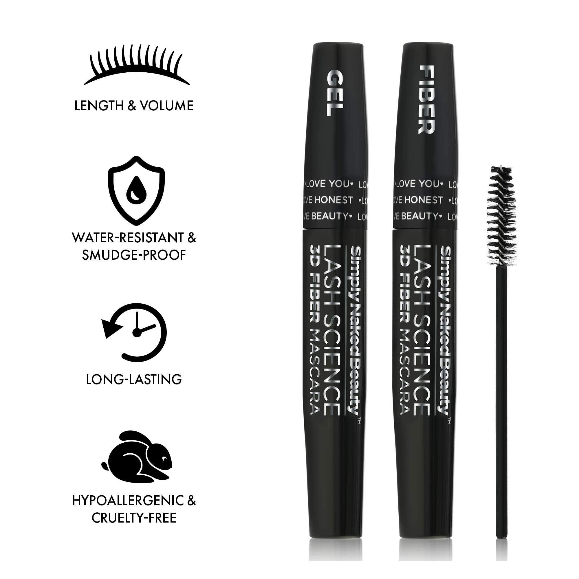Simply Naked Beauty formule non toxique, sécurité pour yeux sensibles.