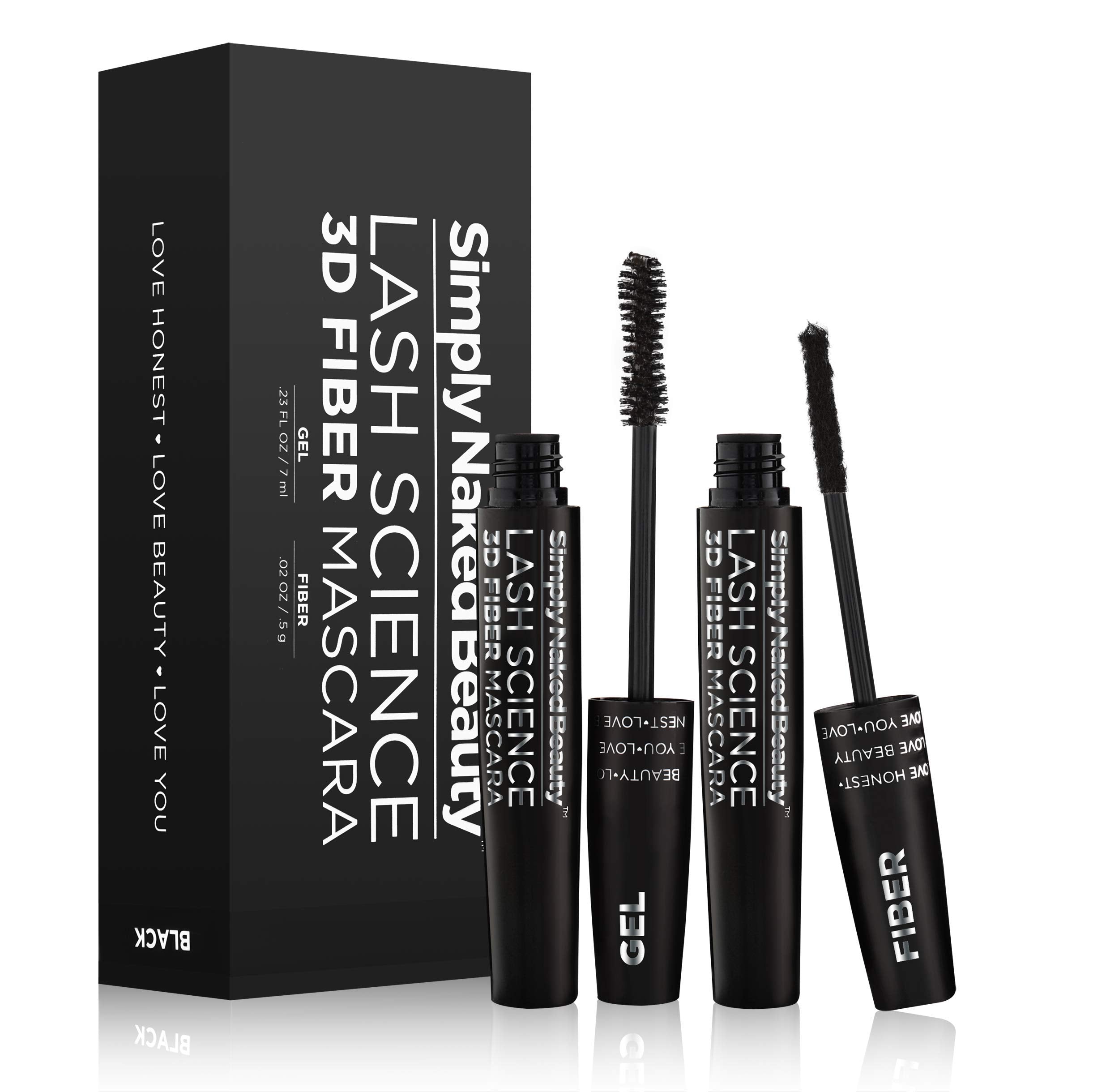 Simply Naked Beauty gel-pour-cils, application rapide et longueur visible.