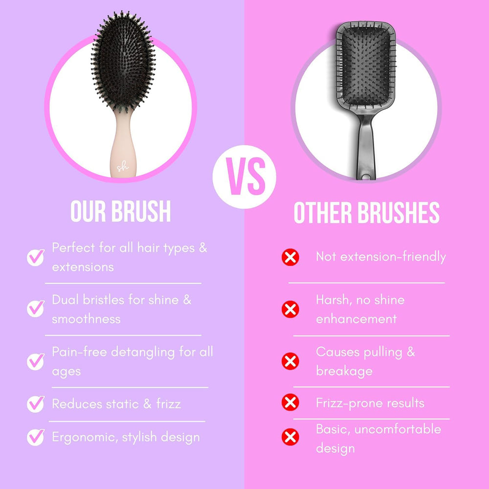Brins doubles SimplyHair offrent un démêlage fluide et sans tiraillement.