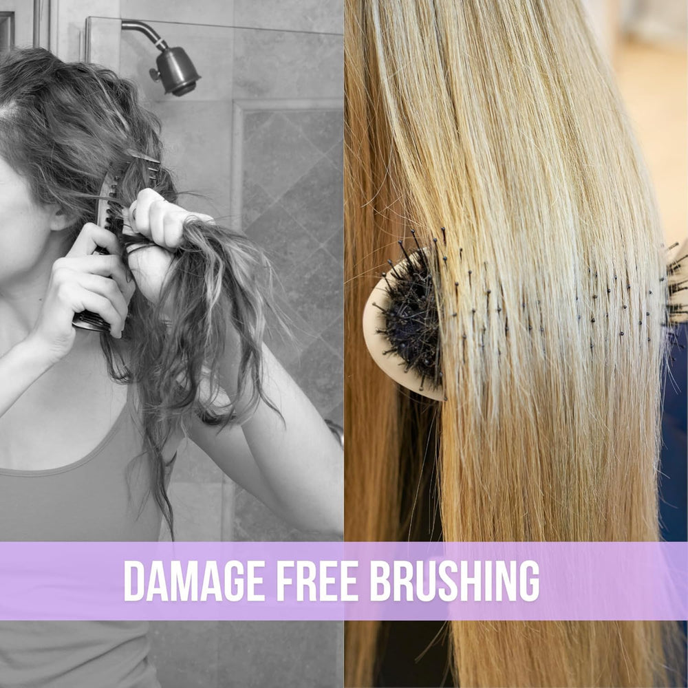Brosse SimplyHair pour kératine, texture douce et brillance.