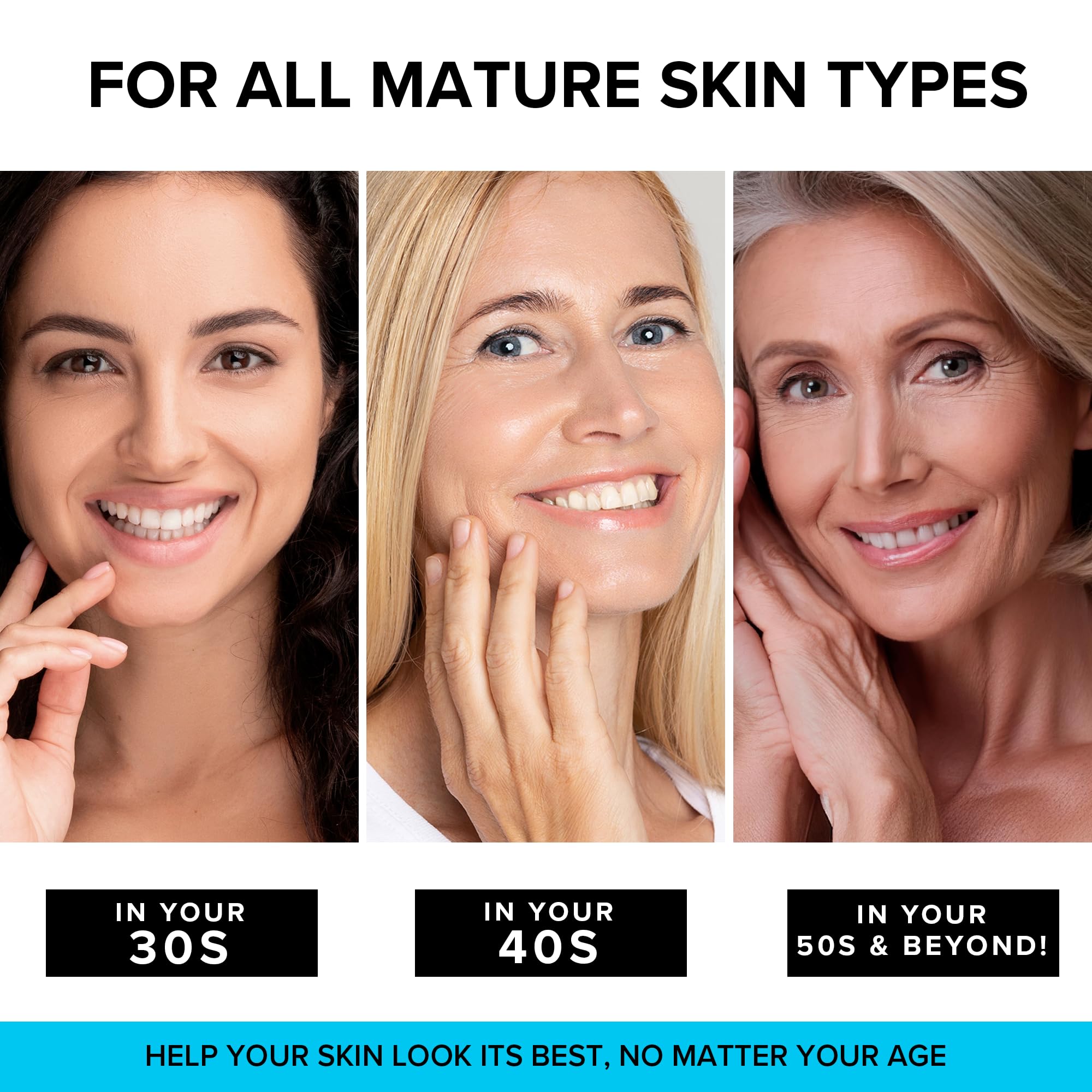 Application matin avec SimplyVital crème visage pour hydrater et préparer la peau.