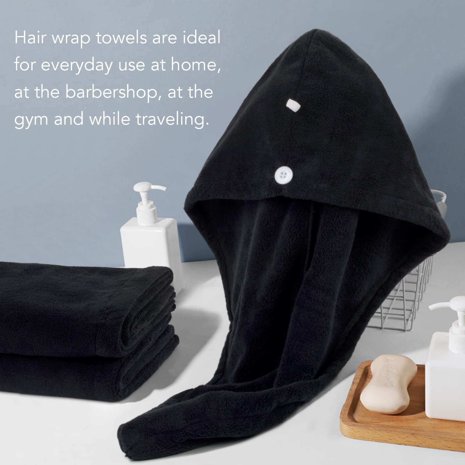 SINLAND enveloppe les cheveux mouillés en twist sans tiraillement.