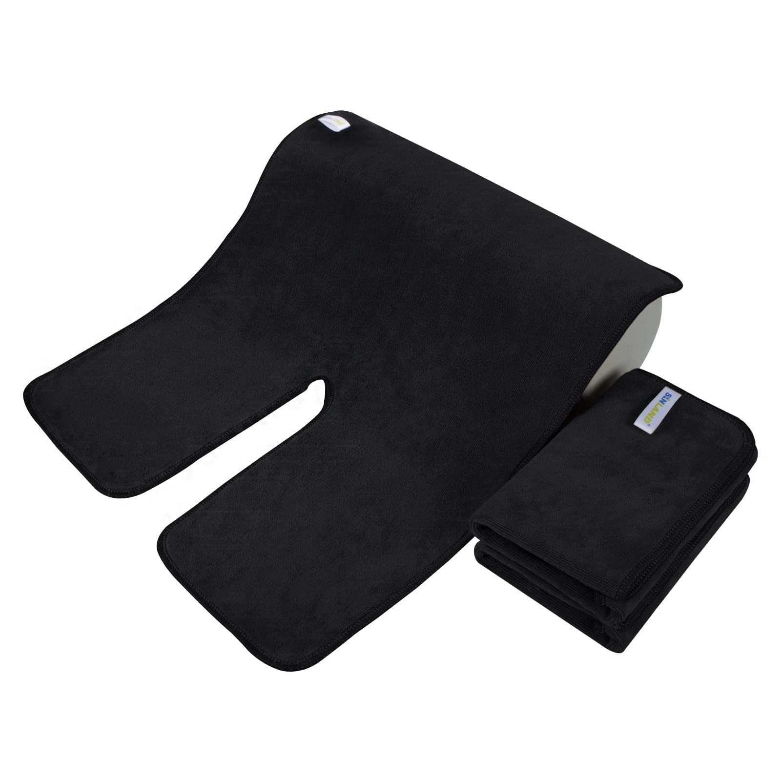 SINLAND serviette microfibre douce, enveloppe le visage sans irritation.