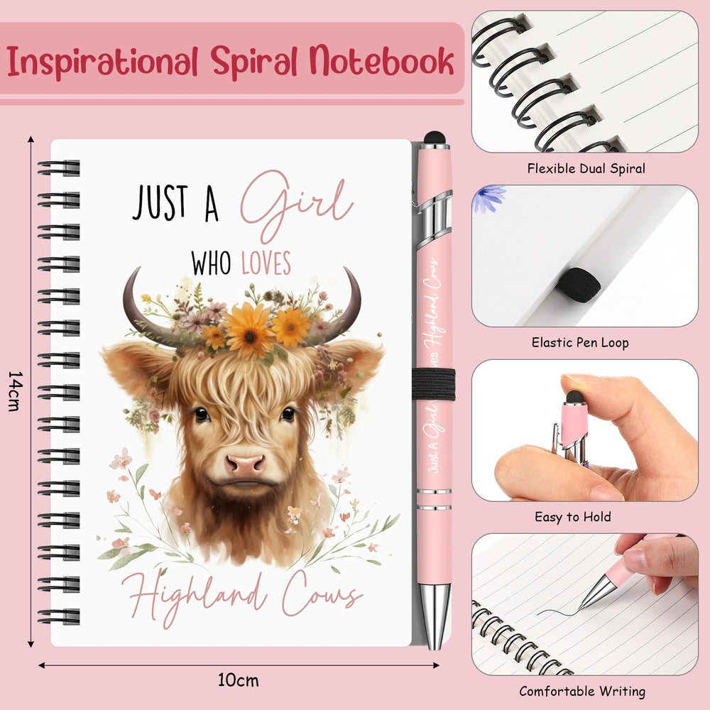 Sinmoe porte-clés Highland cow en acier inoxydable, durable et personnalisé.