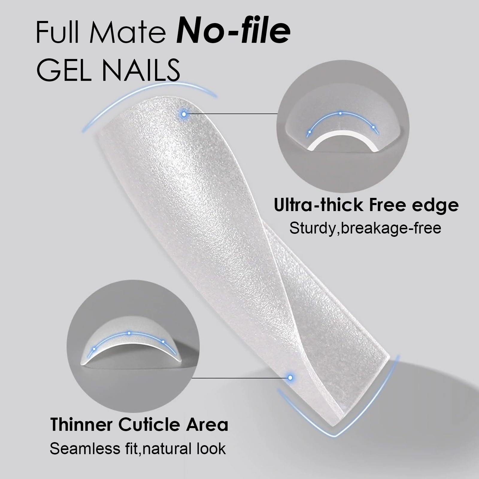 Ensemble 15 tailles SINOKAME, ajuste parfaitement les petits lits d’ongles.