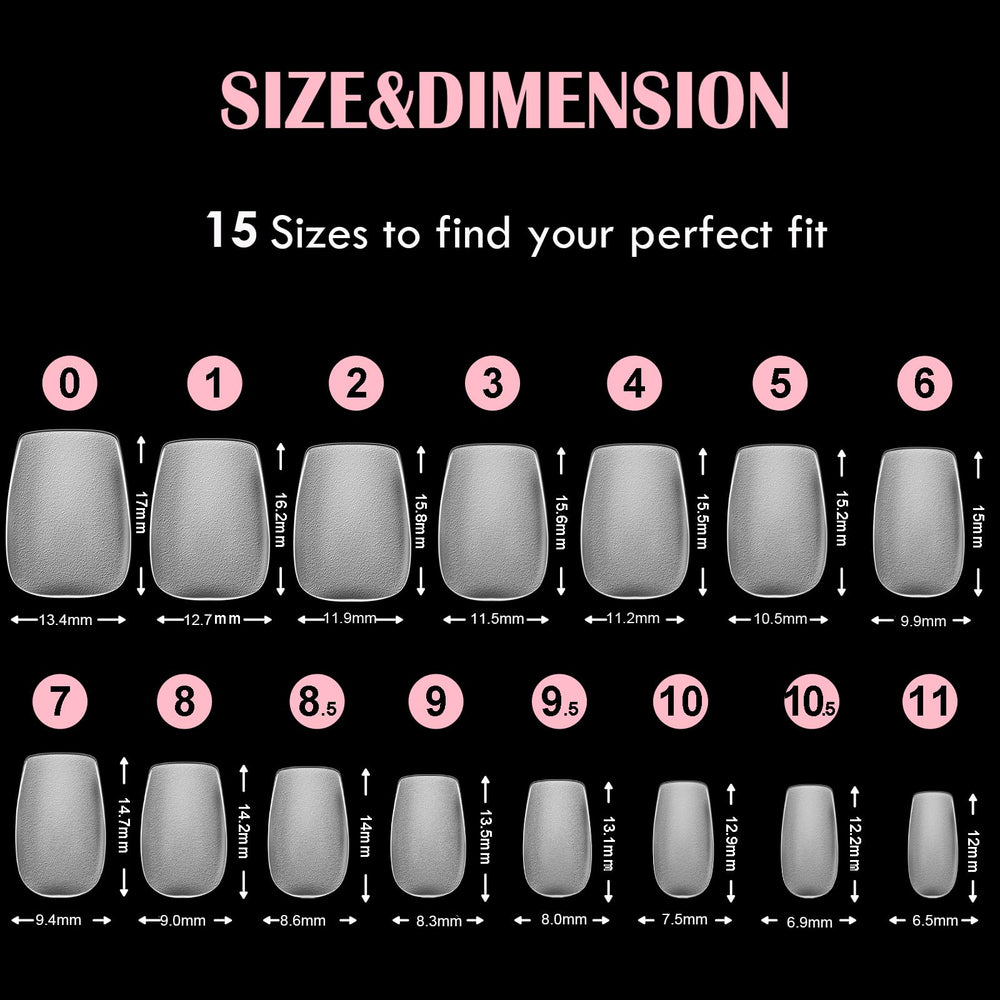 360 pièces SINOKAME, polyvalentes pour extensions gel et faux ongles.