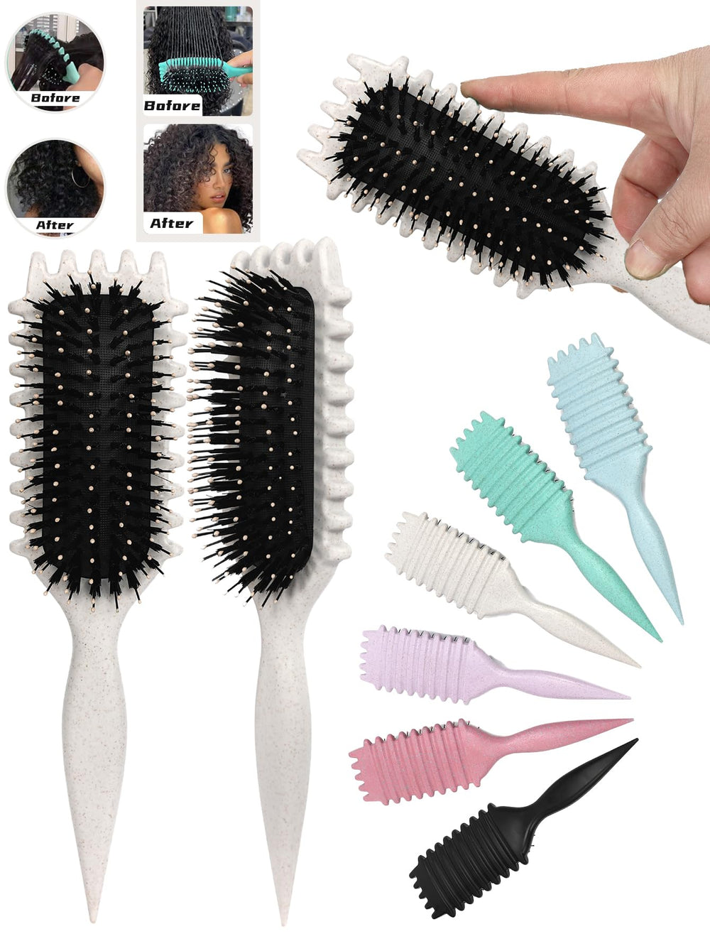 Brosse Sintario facilite le démêlage des boucles humides sans casse.