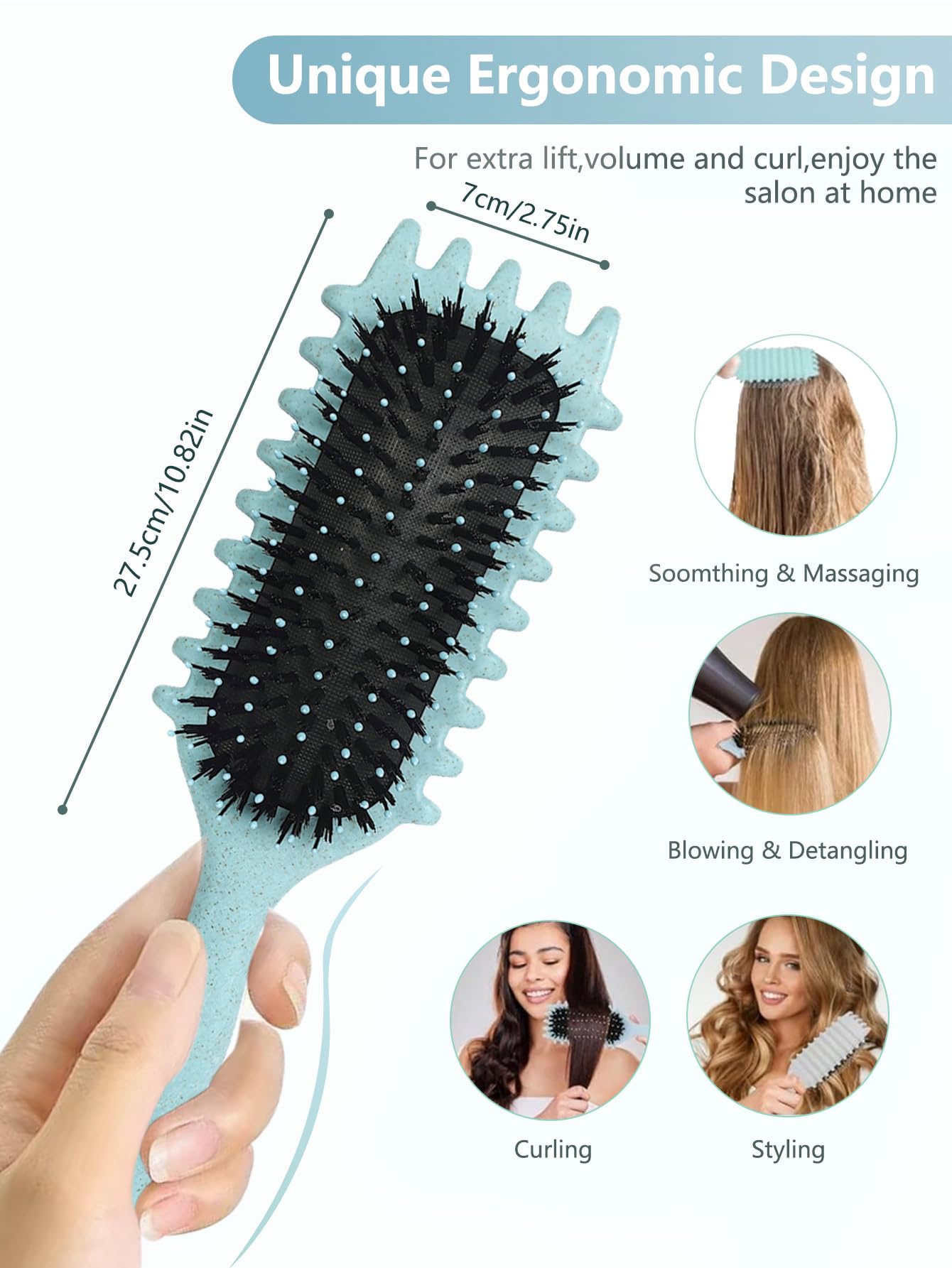 Rafraîchissement des cheveux du lendemain grâce à Sintario et ses poils souples.