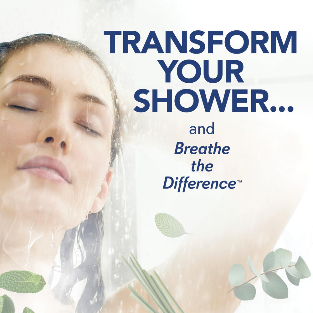 SinuCleanse extra-large shower tablet for long-lasting aromatherapy