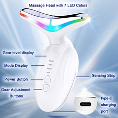 Massage visage et cou SIQUER avec effet lifting doux.