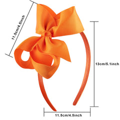 SIQUK bandeau cheveux noeud jaune, parfait pour accessoiriser robes et uniformes scolaires