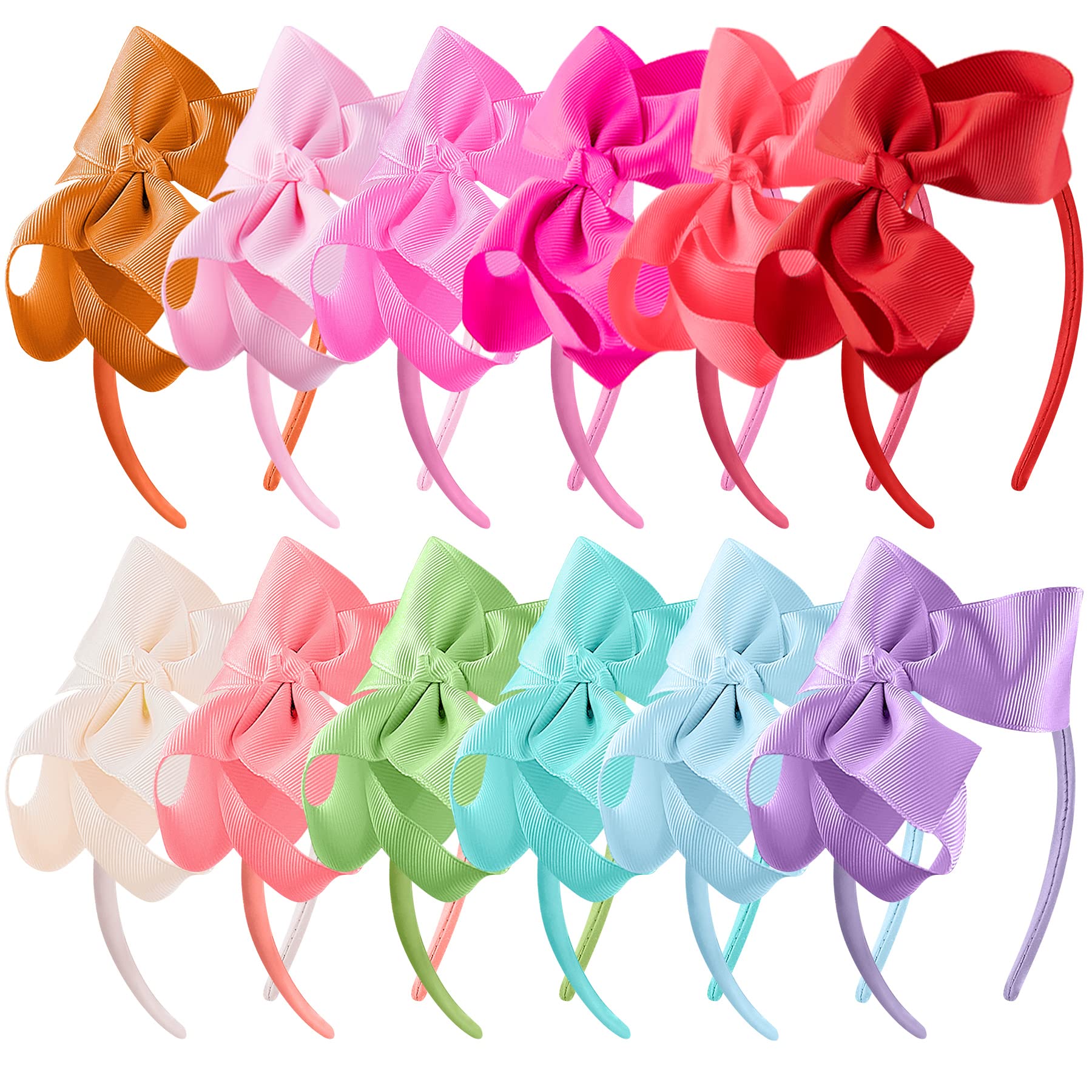 Bandeau SIQUK avec nœud rose pâle, confort doux pour l'usage quotidien.