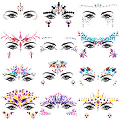 Gemme visage SIQUK sirene ensemble 1, scintillante pour festival.