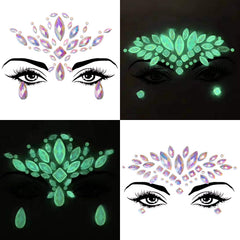 Pierres acryliques SIQUK visage, sûr et léger pour soirée.