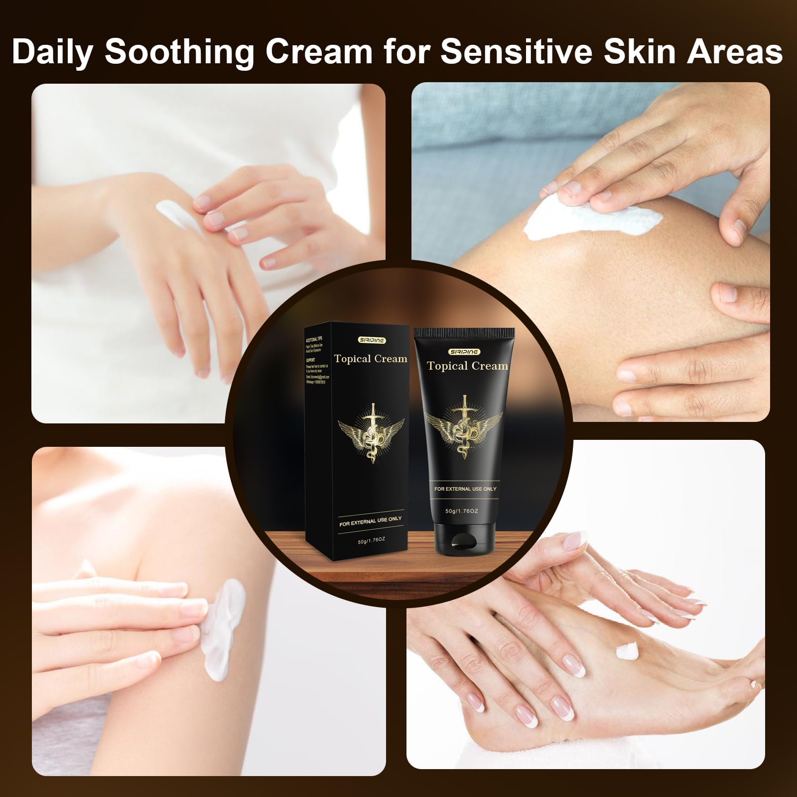 Siripine crème usage quotidien parfaite pour activités extérieures et soins.
