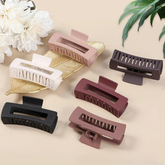 Sisiaipu clip cheveux gros rectangle blanc, usage quotidien pour coiffure rapide.