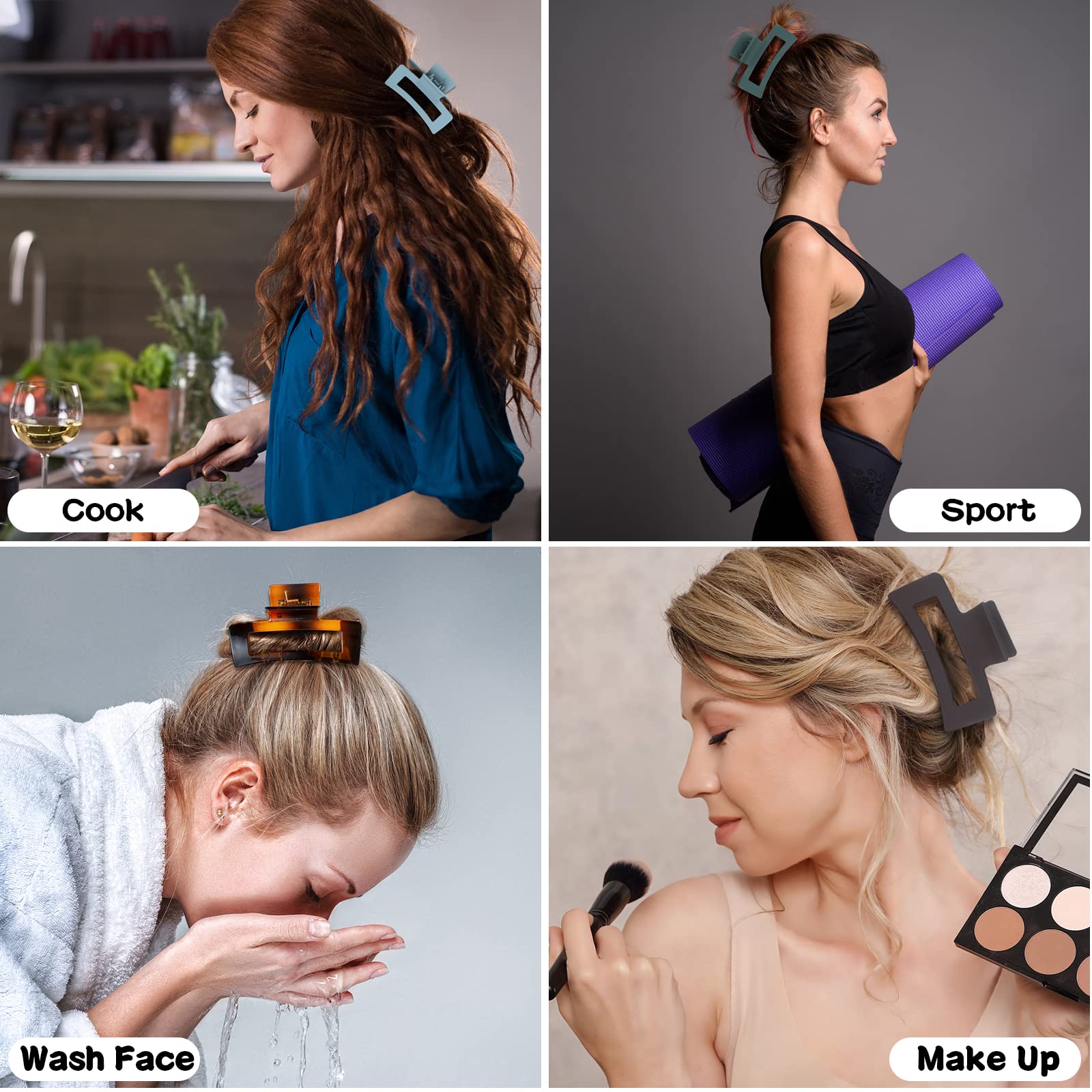 Sisiaipu clip carré corail, touche estivale pour style rapide.