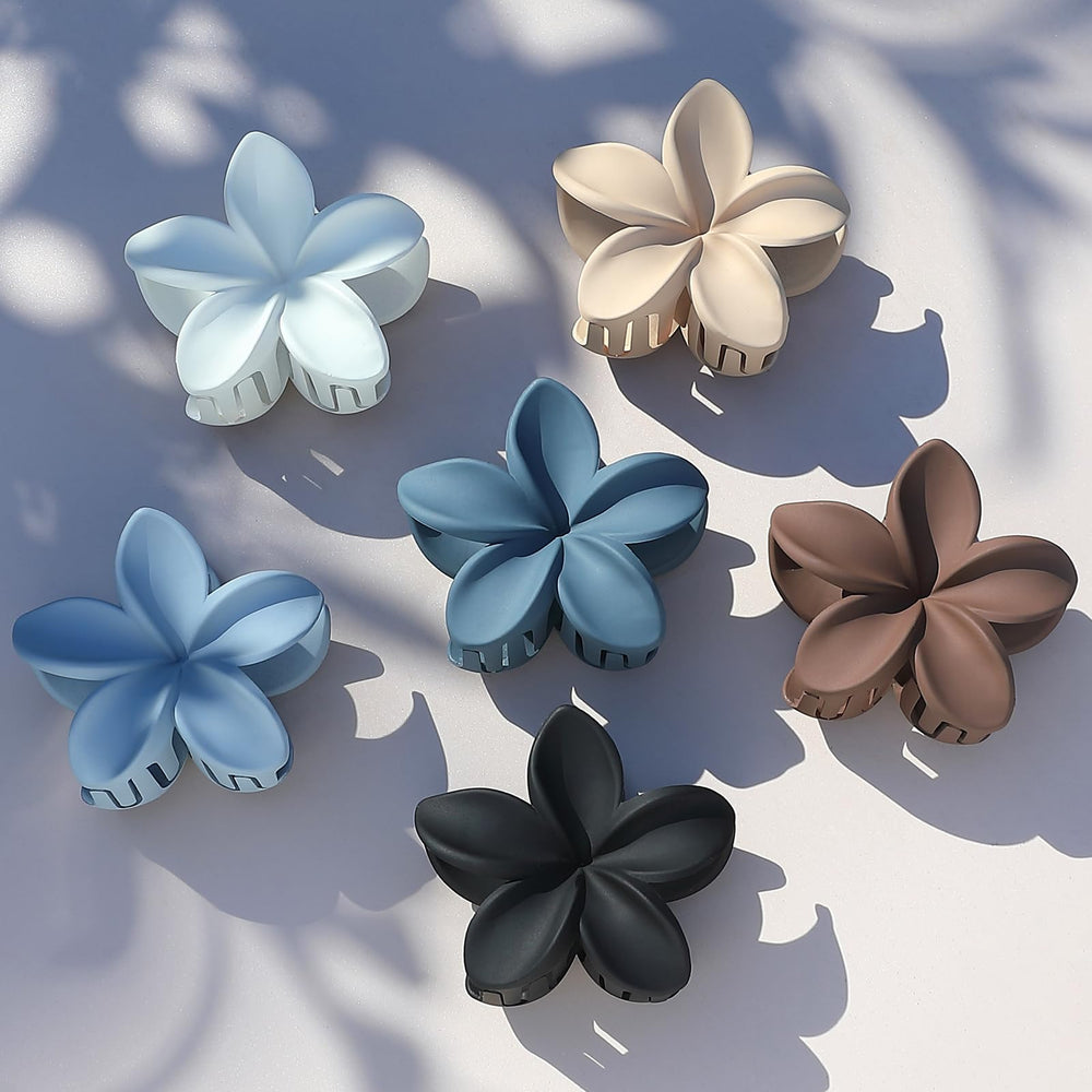 Sisiaipu pince-cheveux fleur plumeria noir, style chic et pratique au quotidien