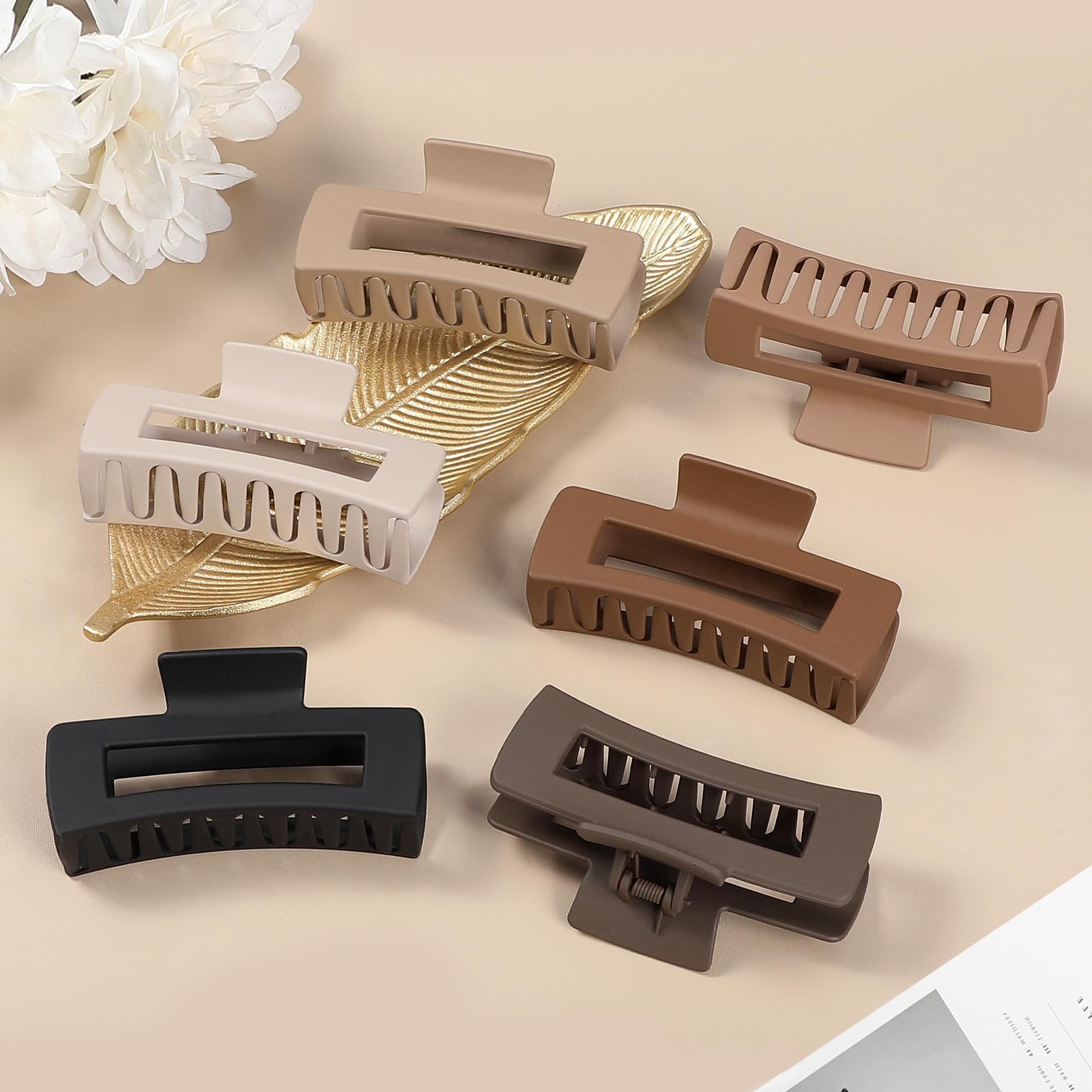 Sisiaipu kaki 4 pouces, outil polyvalent pour attacher rapidement les cheveux.