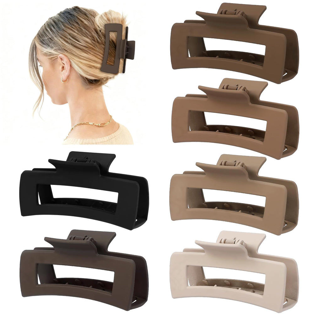 Sisiaipu pince 4 pouces, clip carré pratique pour routine beauté.