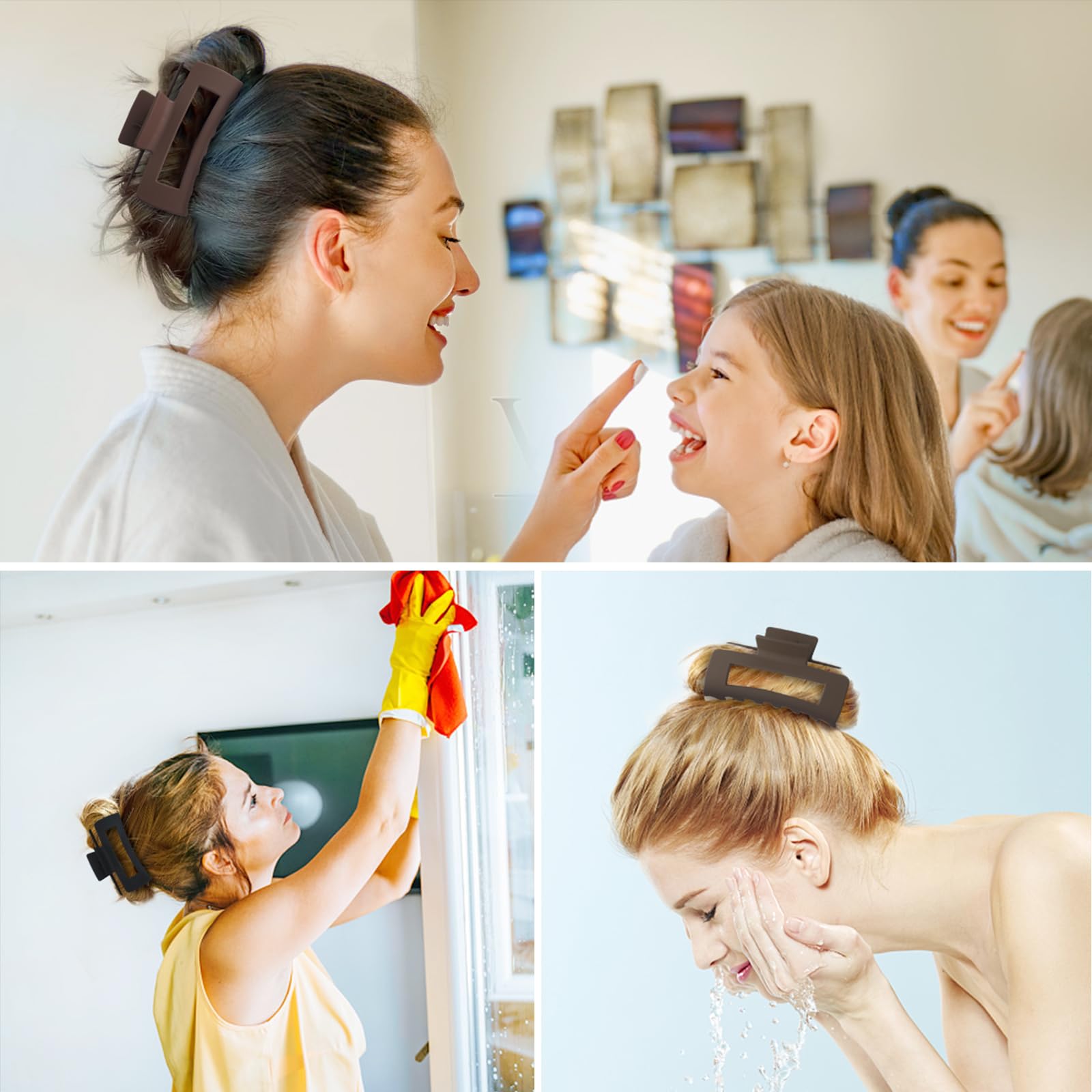 Sisiaipu 6 pièces café, polyvalentes pour coiffure rapide et efficace.